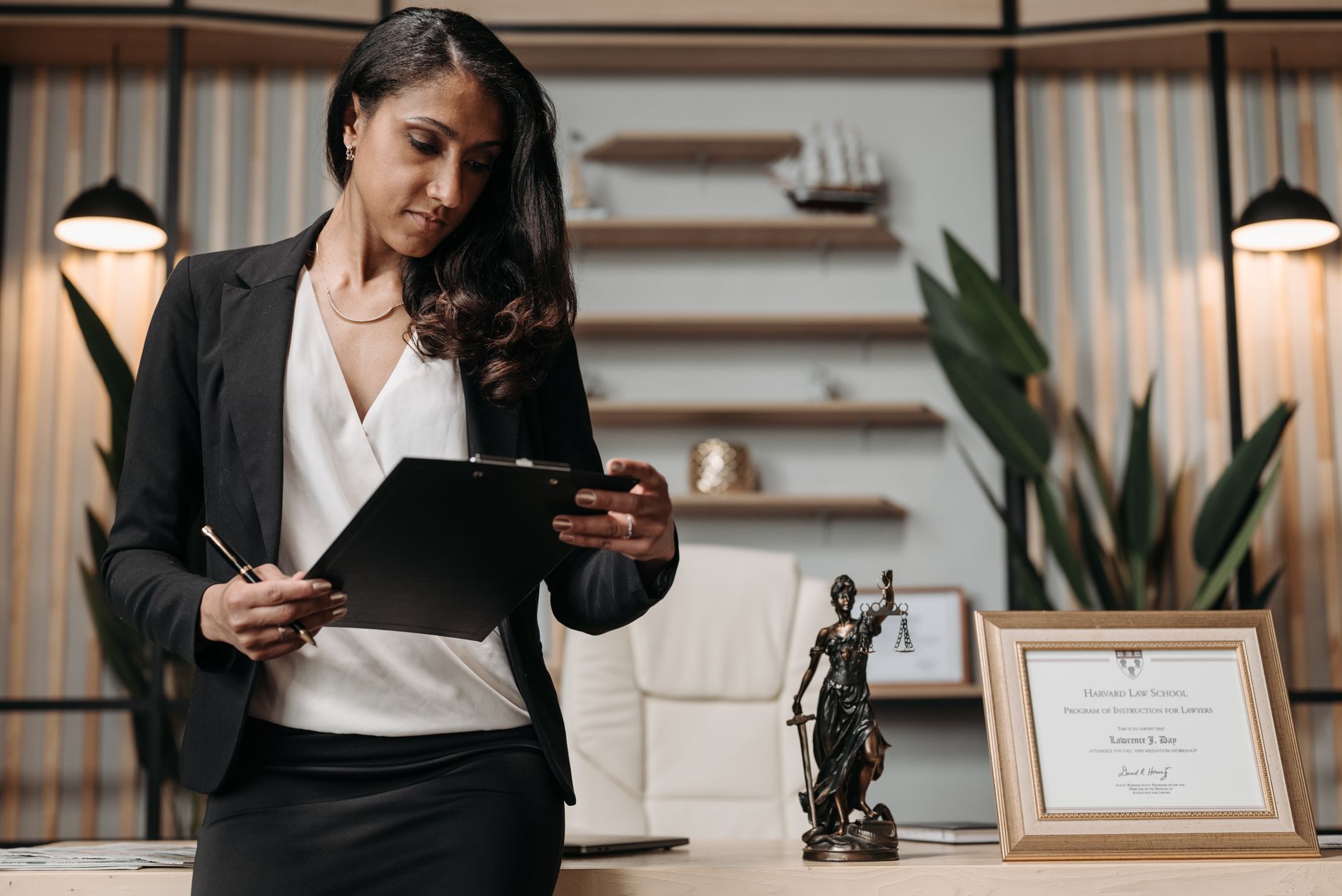 family lawyer portrait in office